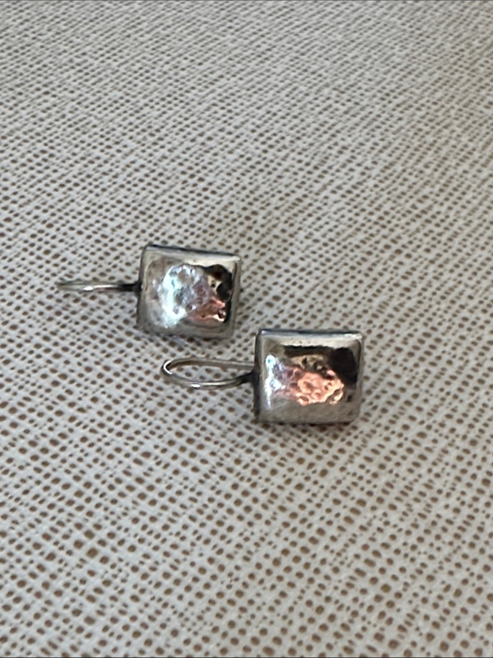 Silpada Polished Silver Cushion Drop Earrings